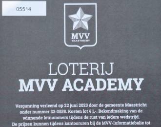 Uitslag loterij MVV-FC Volendam