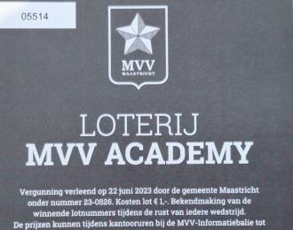 Uitslag loterij MVV-FC Dordrecht